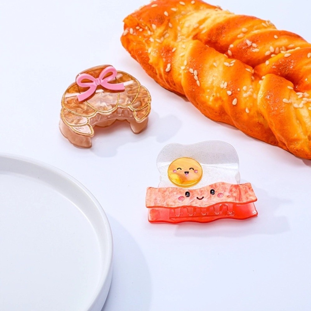 Cute Croissant Shark Clip Toas - огляд і ціна Hair Clips