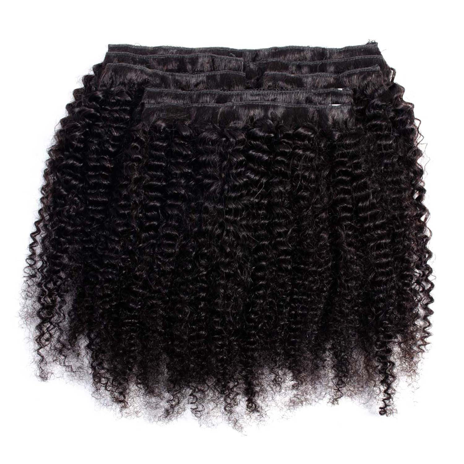 Afro Kinky Curly Clip In Hair  - огляд і ціна Seamless Clip In Hair Extensions Human Hair