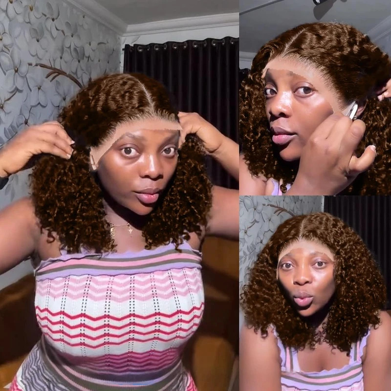 Curly Short Bob Wig Human Hair - огляд і ціна Glueless Wear And Go Human Hair Wig