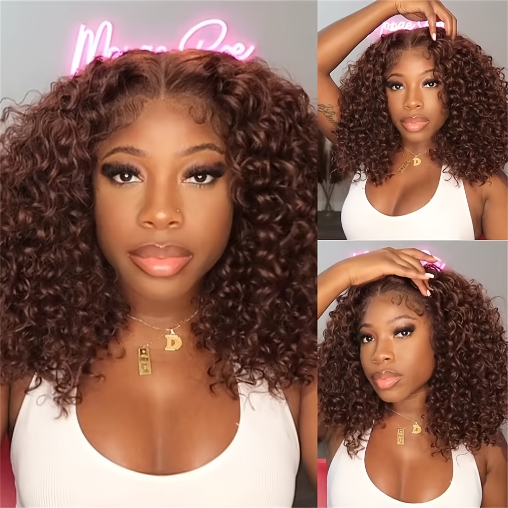 Curly Short Bob Wig Human Hair - огляд і ціна Glueless Wear And Go Human Hair Wig