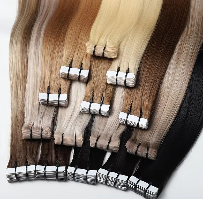Tape Ins Human Hair Extensions - огляд і ціна Invisible Tape In Extensions Real Hair